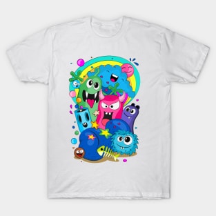 Cheerful company of monsters_2 T-Shirt